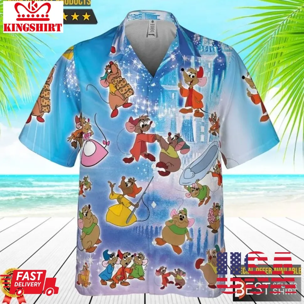Gus Gus Hawaiian Shirt Disney Cinderella Hawaiian Shirt Plus Size