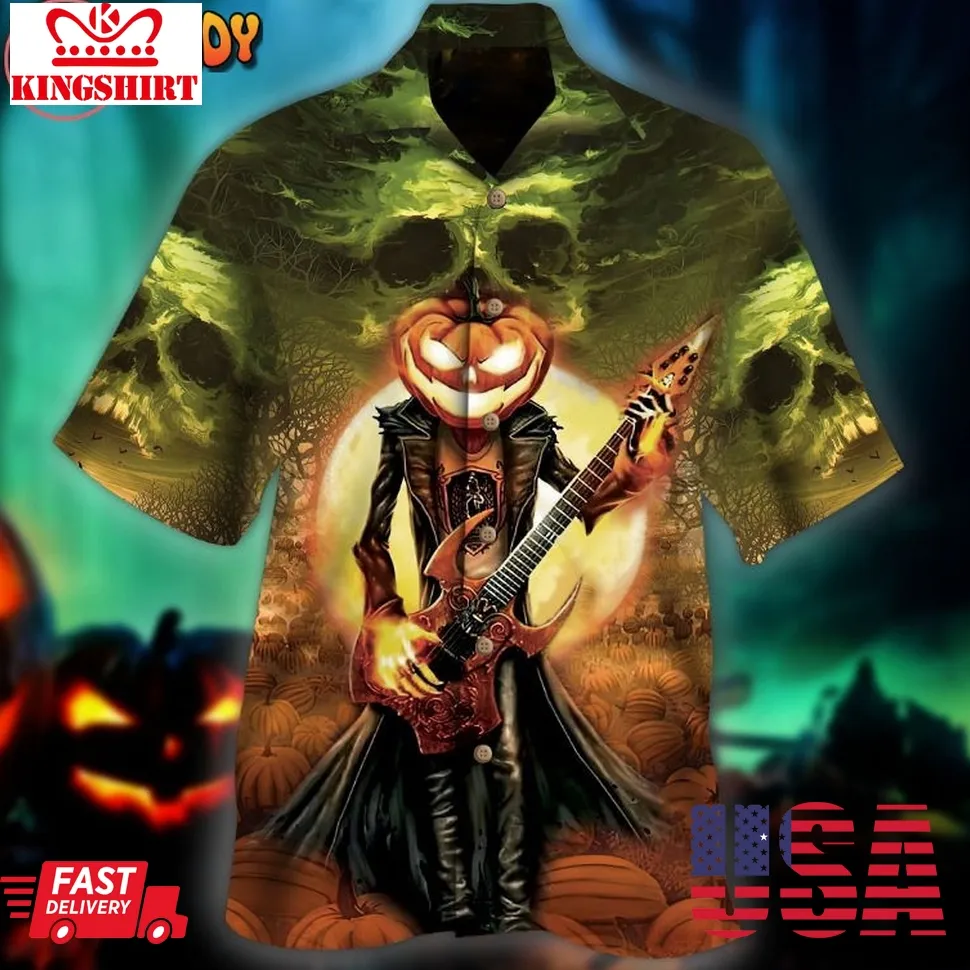 Halloween Death Music Hawaiian Shirt Unisex