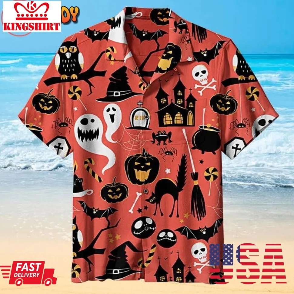 Halloween Horror Nights Hawaiian Shirt Size up S to 4XL