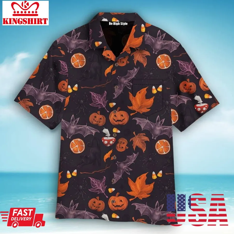 Halloween Spooky Pumpkin Hawaiian Shirt For Man And Woman Size up S to 4XL