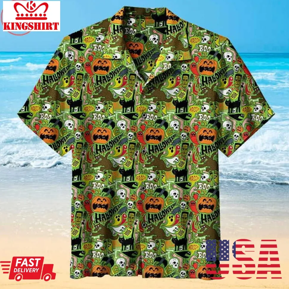 Halloween Theme Hawaiian Shirt Unisex