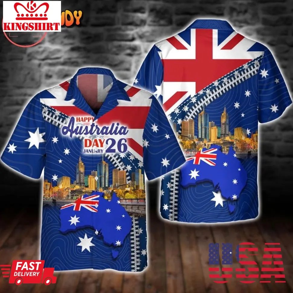 Happy Australia Day 26 January Hawaiian Shirt Plus Size