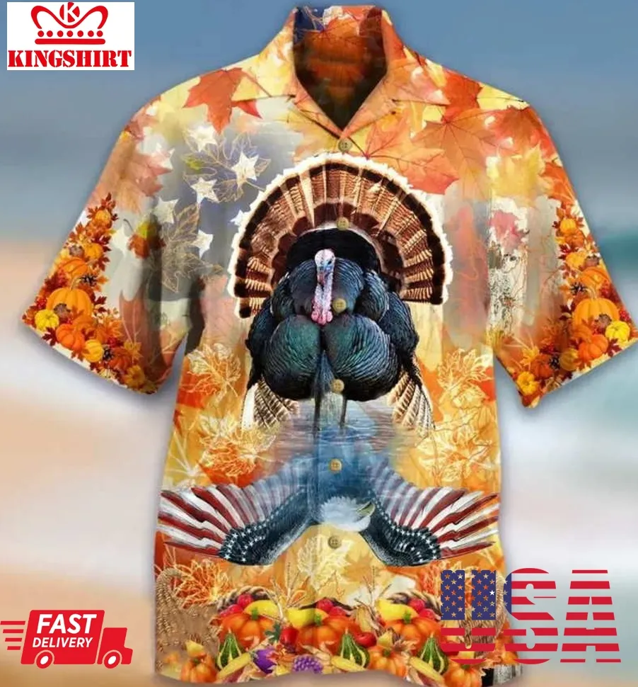 Happy Thanksgiving Tuckey Hawaiian Shirt Unisex