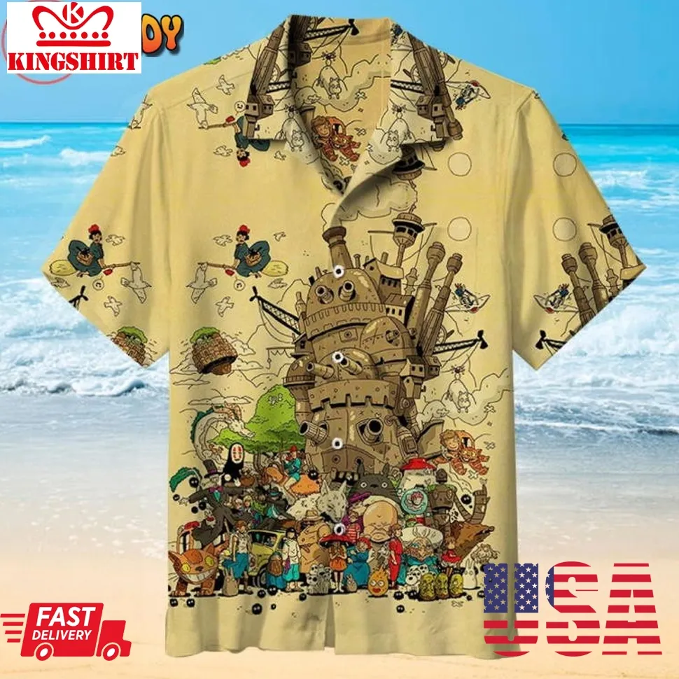 Hayao Miyazaki Comics Hawaiian Shirt Unisex