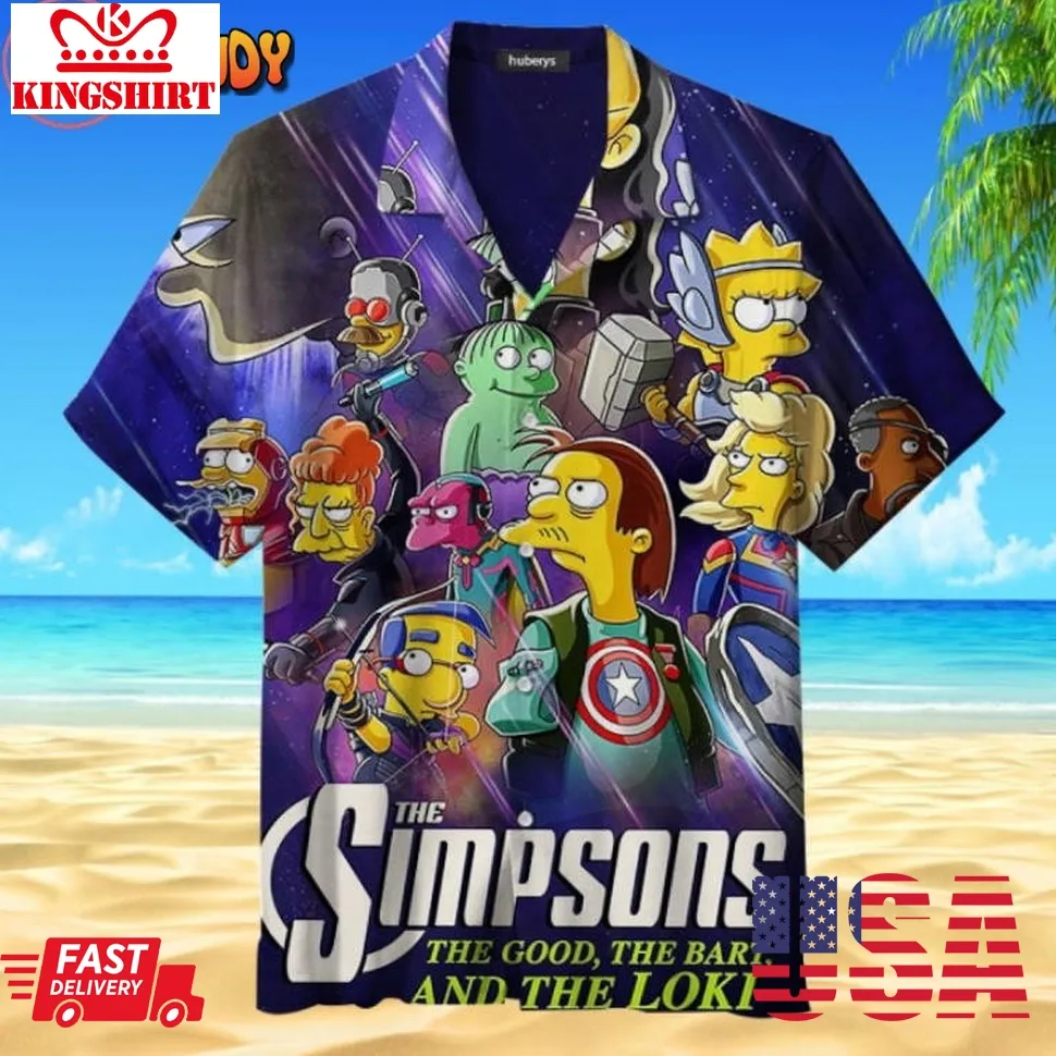 Hero Simpson Hawaiian Shirt Unisex