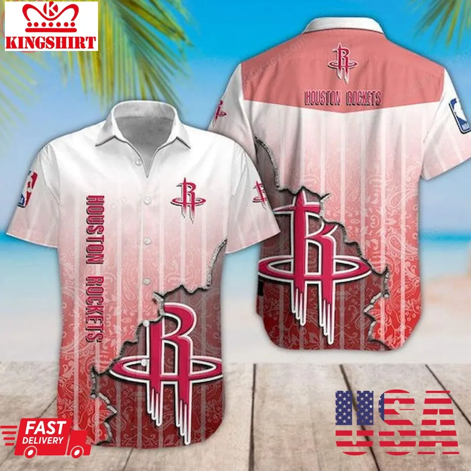 Houston Rockets Nba Hawaiian Shirt Plus Size