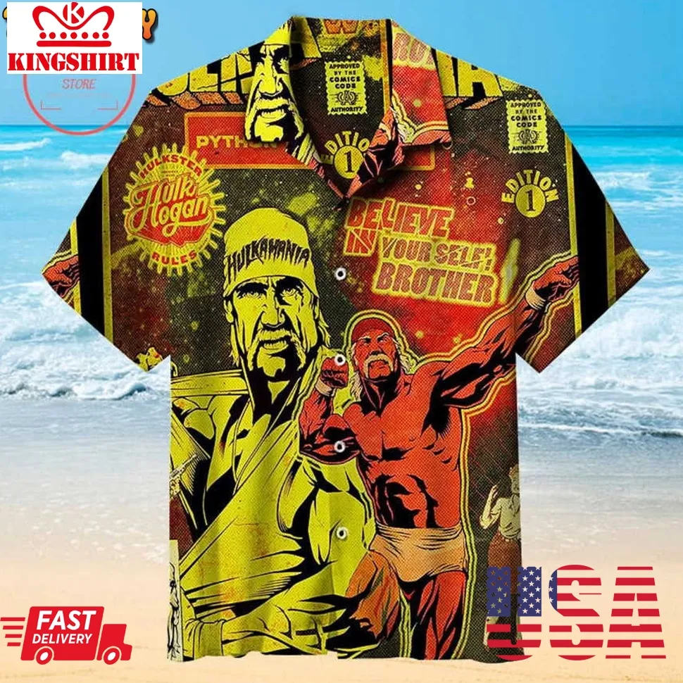 Hulk Hogan Universal Hawaiian Shirt Size up S to 4XL