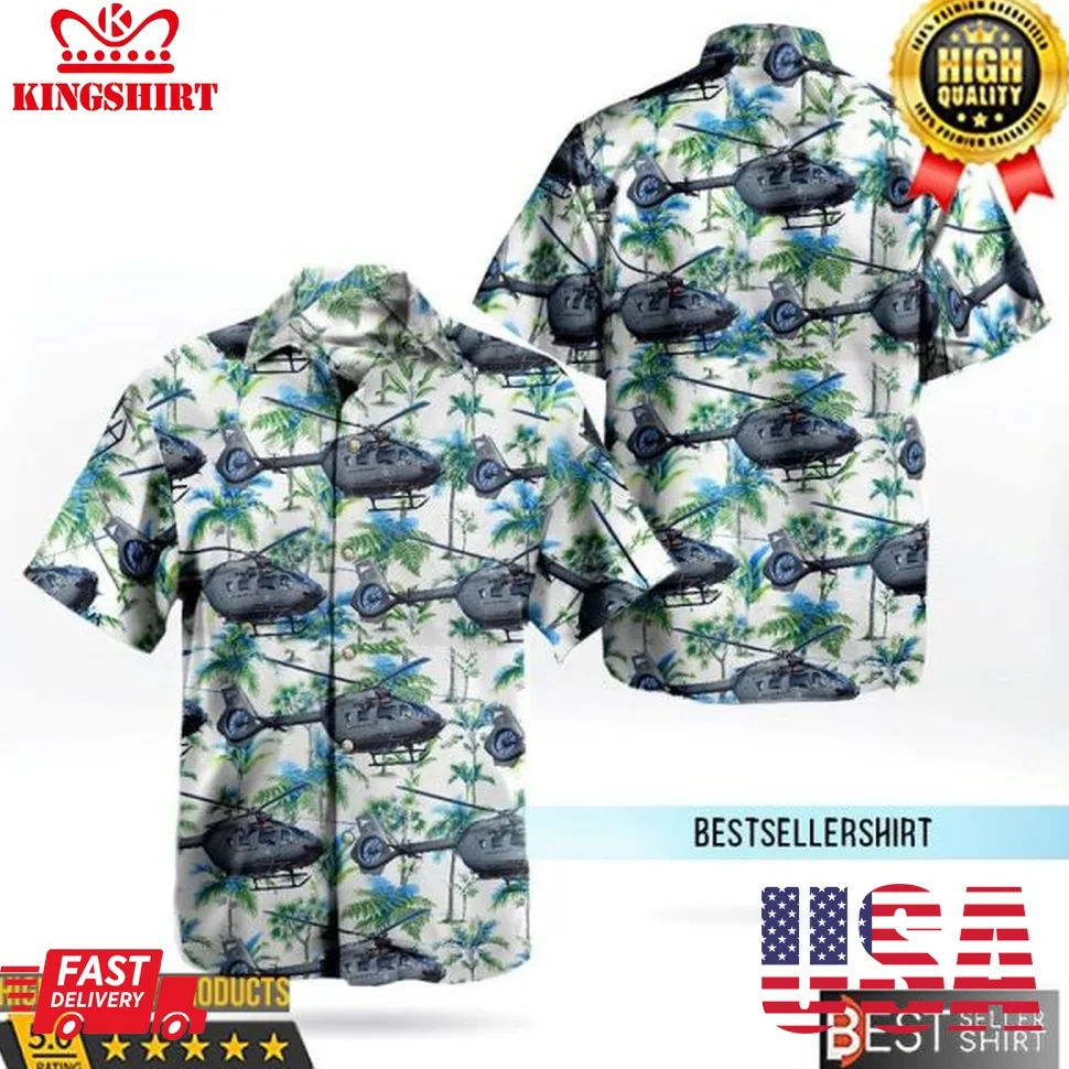 Hungarian Air Force Magyar Airbus Helicopters H 145M Bk 117D 2 Aircraft Hawaiian Shirt Outfit Plus Size