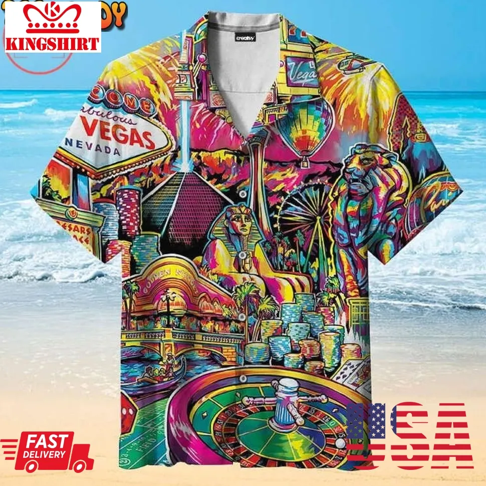 I Love Las Vegas Hawaiian Shirt Plus Size