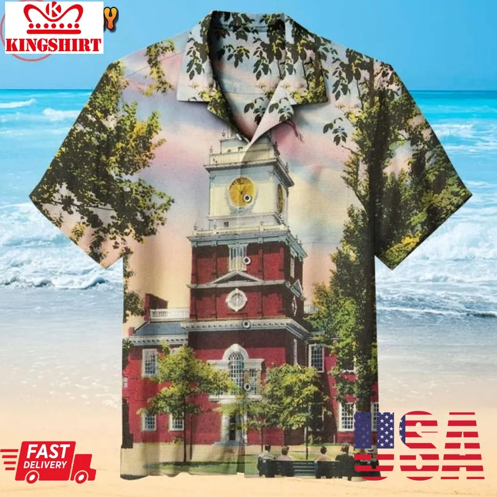 Independence National Historical Park Hawaiian Shirt Plus Size