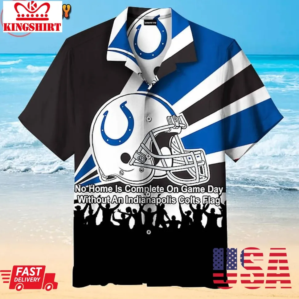 Indianapolis Colts Revel Hawaiian Shirt Size up S to 4XL