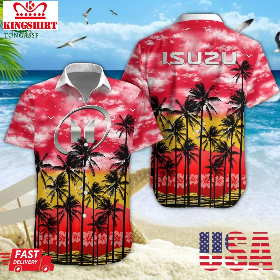 Isuzu Trending Car Brand Hawaiian Shirt Short Plus Size