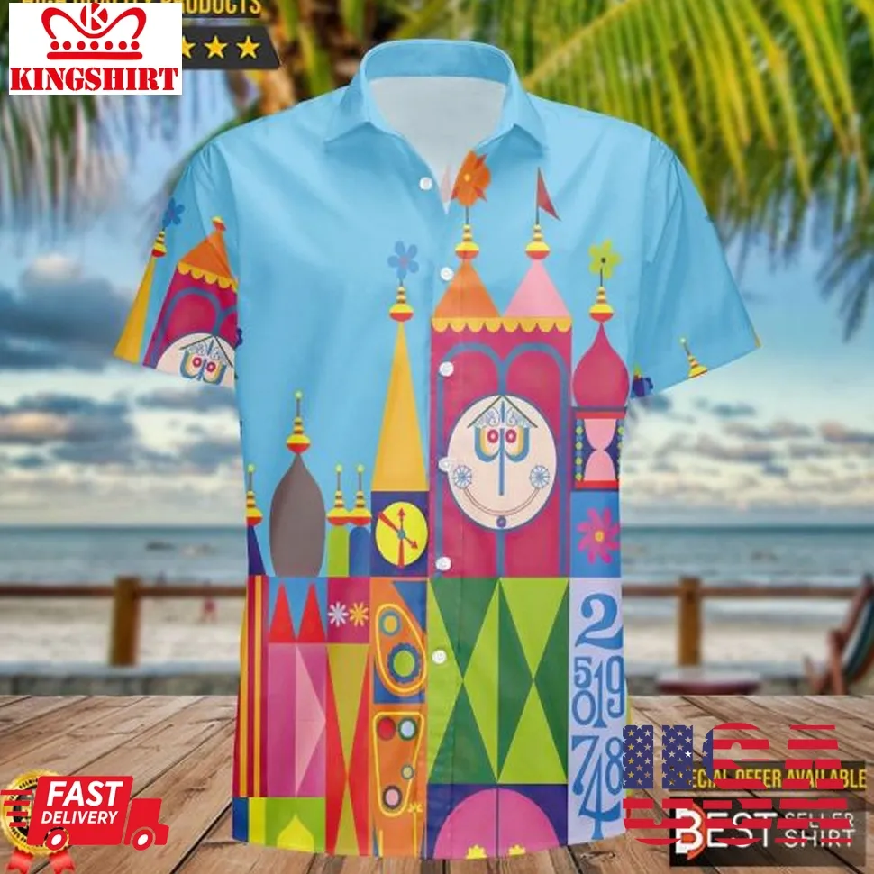 It's A Small World Disney Parks Hawaiian Shirt Disney Shirt Size up S to 4XL