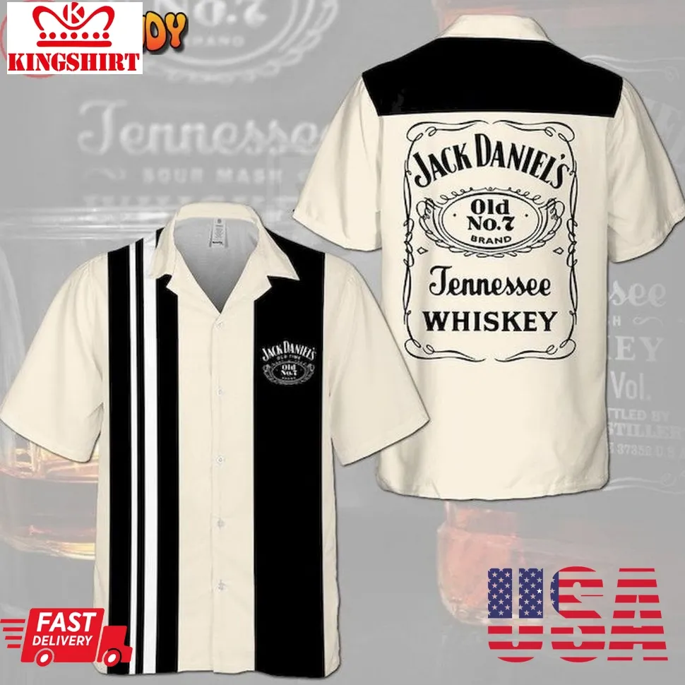 Jack Daniels Original Hawaiian Shirt Size up S to 4XL