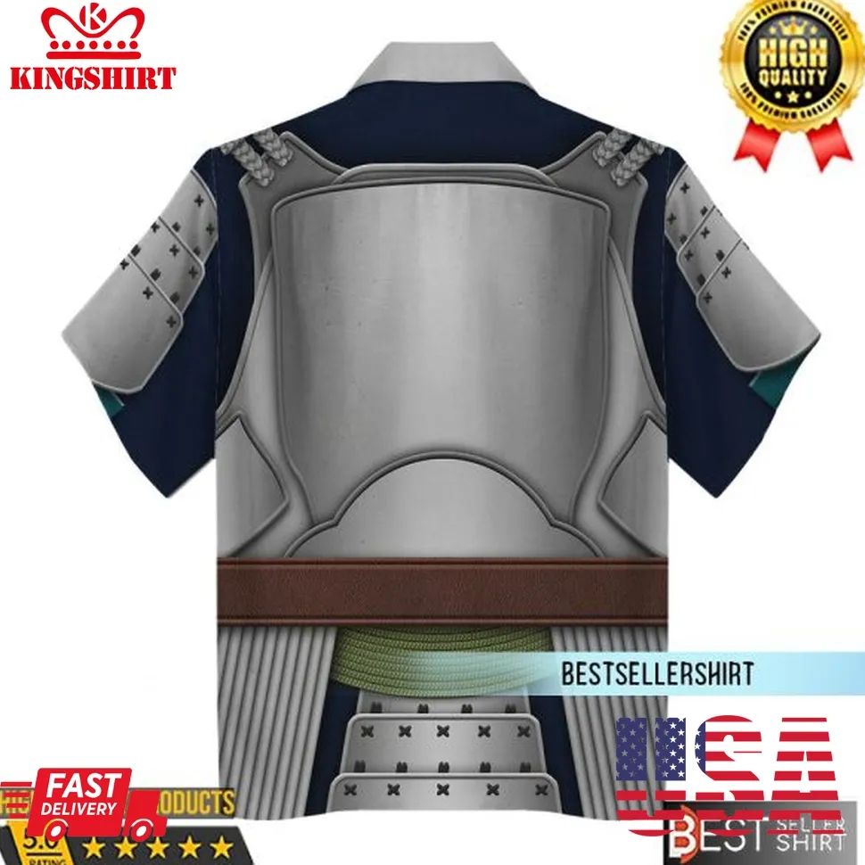 Jango Fet Samurai Star Wars Costumes Star Wars Hawaiian Shirt 3D Print Outfits Size up S to 4XL