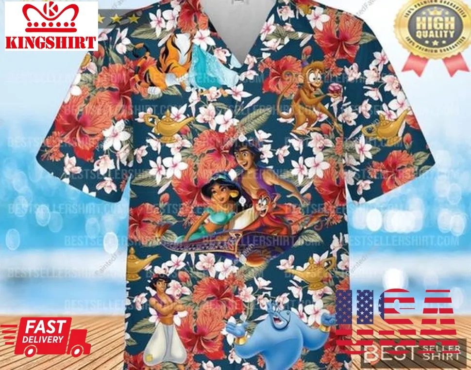Jasmine Disney Princess Disney Cruise 2023  Disney Hawaiian Shirt Size up S to 4XL