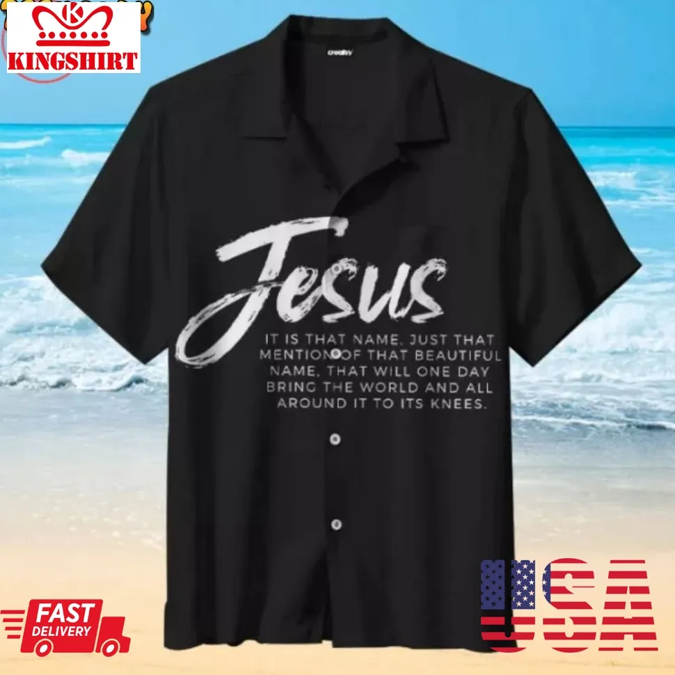 Jesus Slogan Hawaiian Shirt Unisex