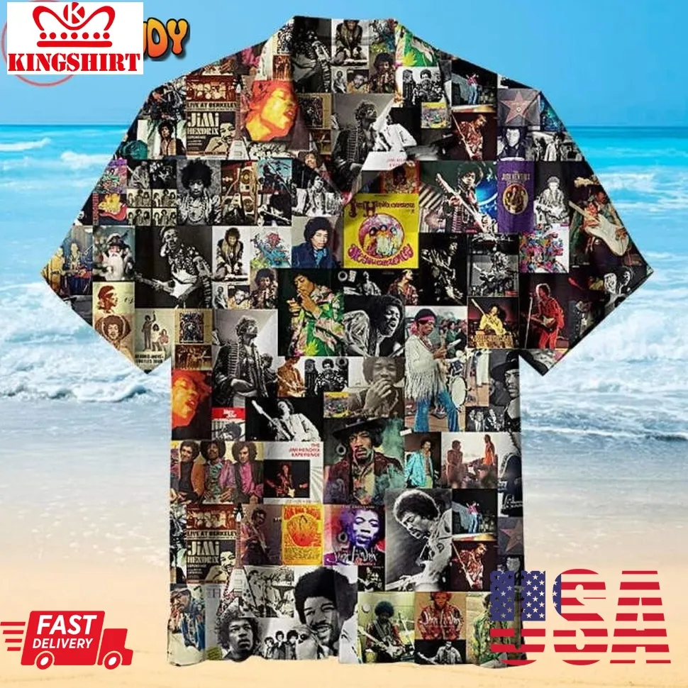 Jimi Hendrix Hawaiian Shirt Plus Size