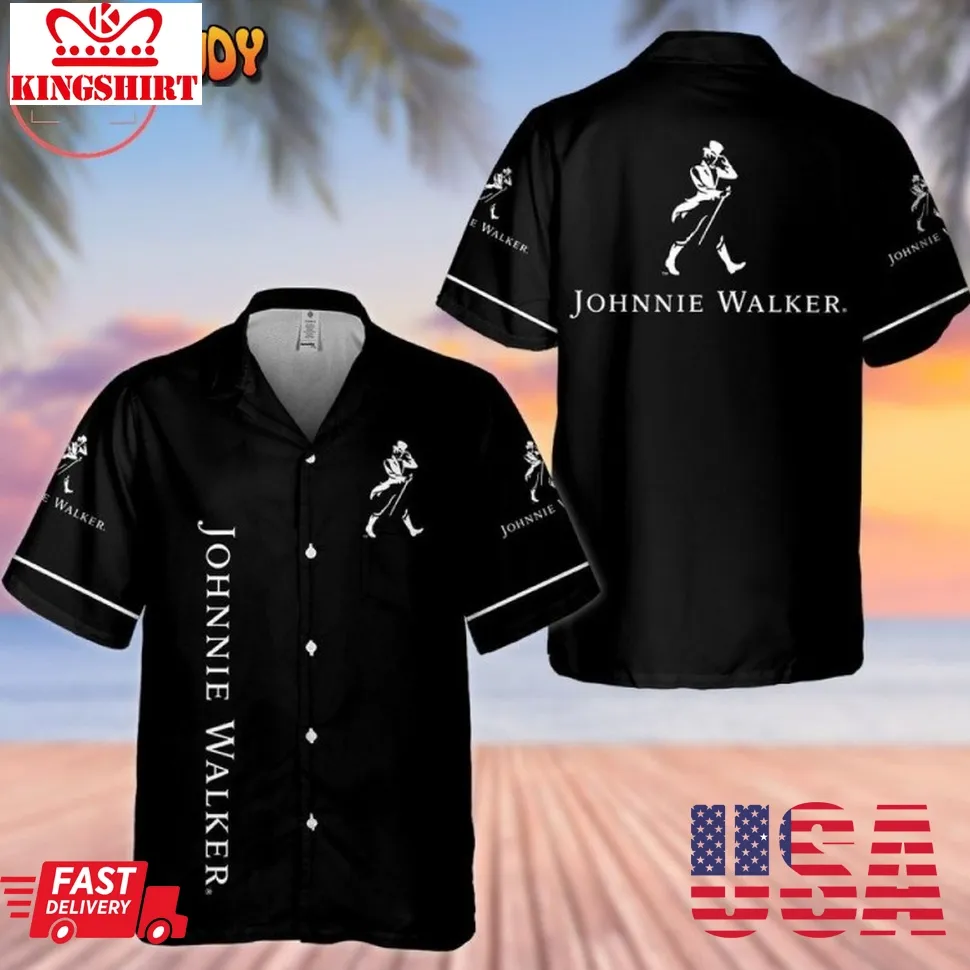 Johnnie Walker Whisky Hawaiian Shirt Size up S to 5XL