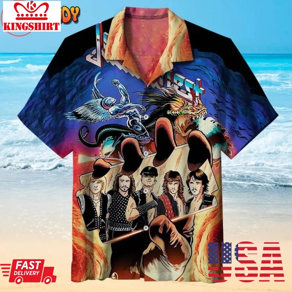 Judas Priest Hawaiian Shirt Size up S to 5XL