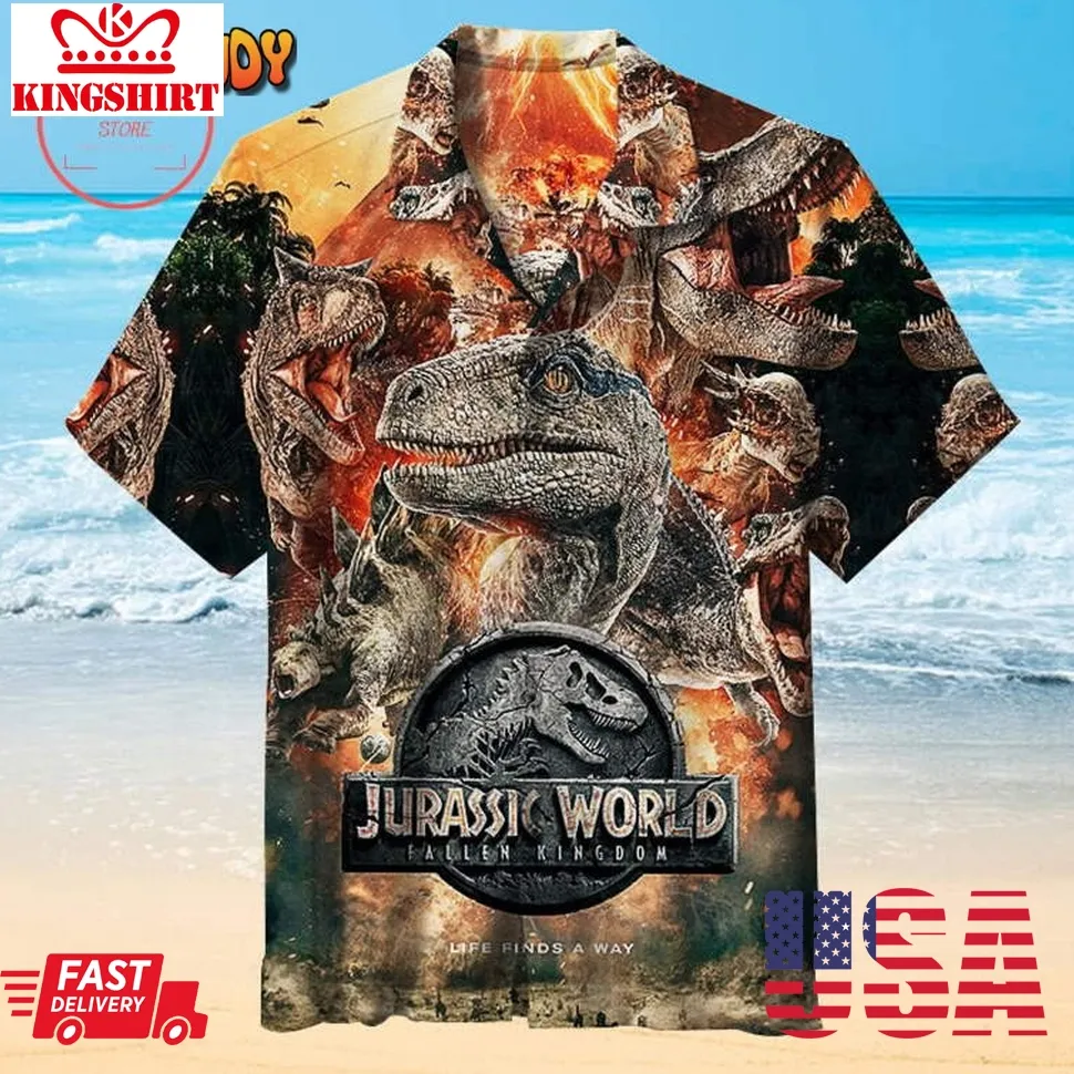 Jurassic World Fallen Kingdom Hawaiian Shirt Unisex
