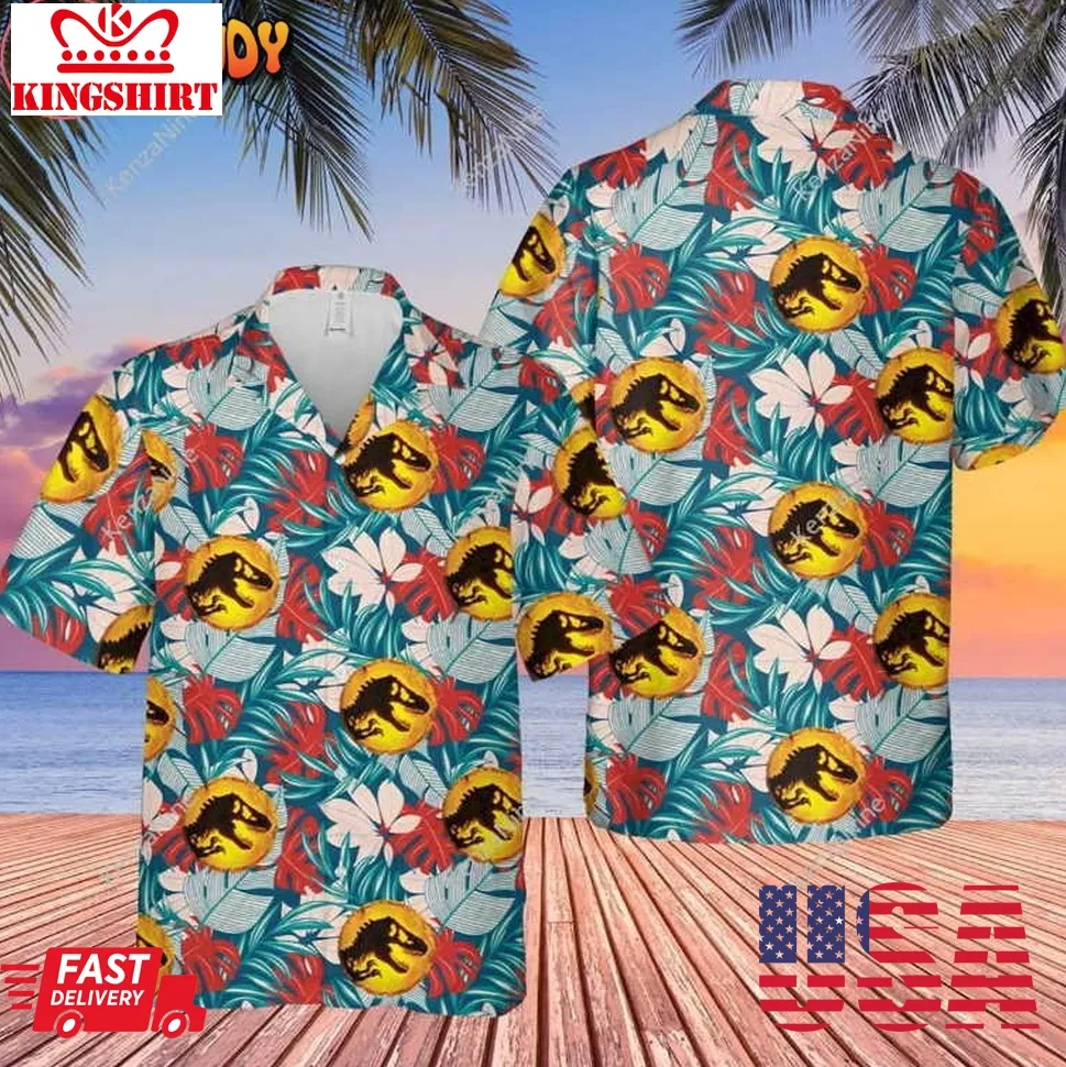 Jurassic World Summer Hawaiian Shirt Plus Size