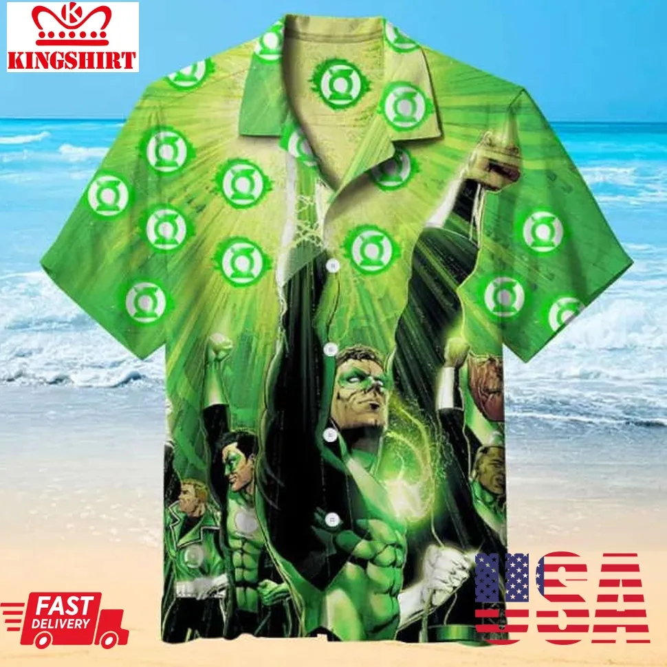 Justice League Green Lantern 3D Print Hawaiian Shirt Plus Size