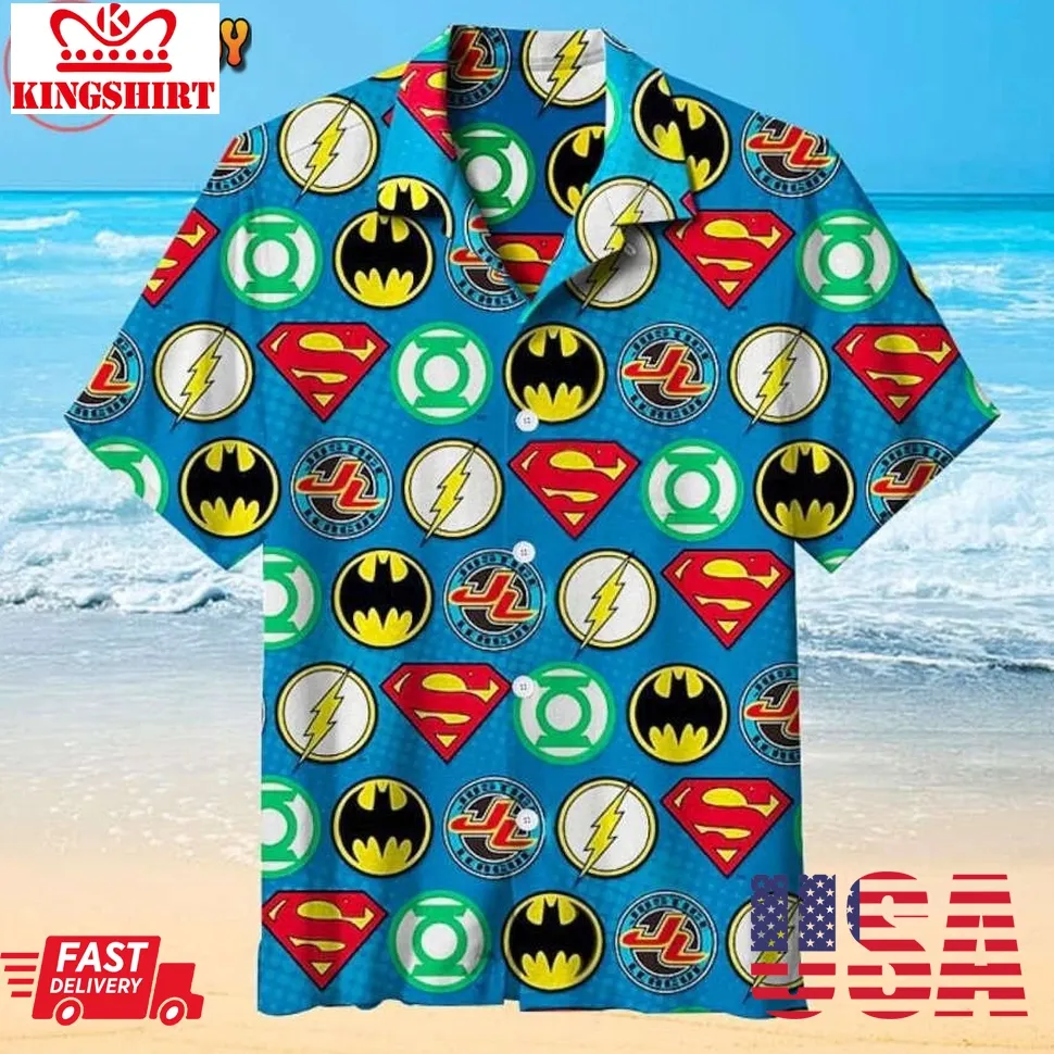 Justice League Universal Hawaiian Shirt Unisex