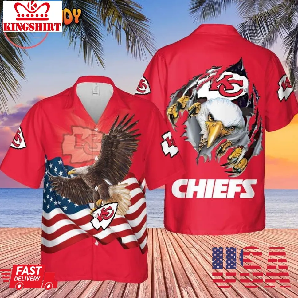 Kansas City Chiefs Hawaiian Shirt Size up S to 5XL