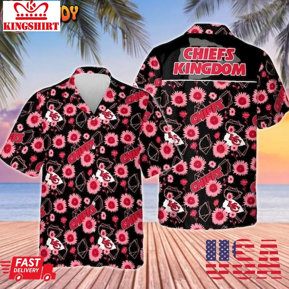 Kansas City Chiefs Sunflowers Hawaiian Shirt Size up S to 5XL