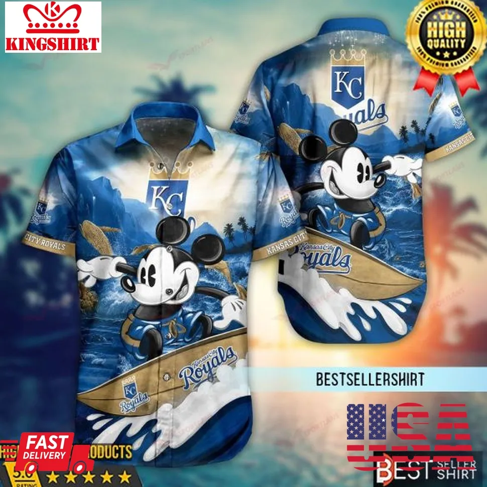 Kansas City Royals Mickey Mlb Disney Hawaiian Shirt 2023 Plus Size