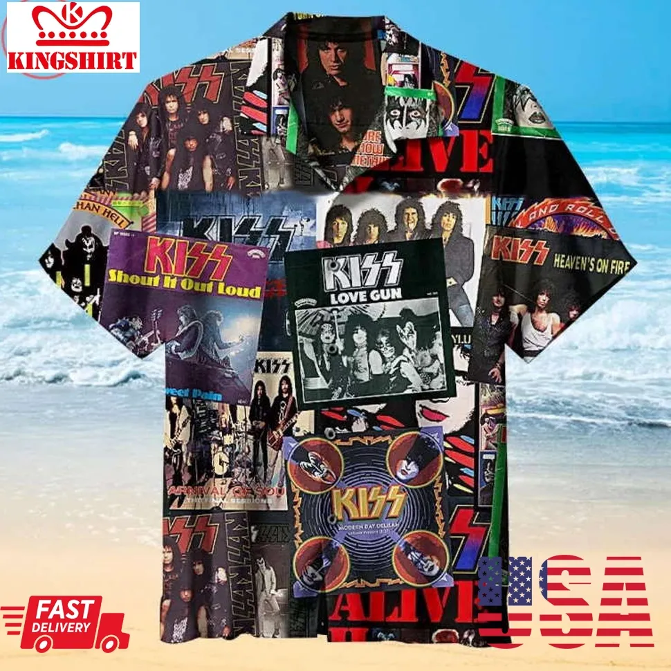 Kiss Best Hawaiian Shirt Size up S to 5XL