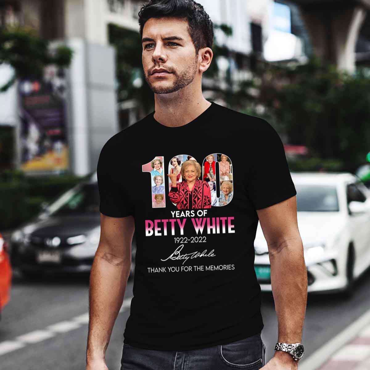 100 Years Of Betty White 1922 2022 Thank You For The Memories Signature Shirt