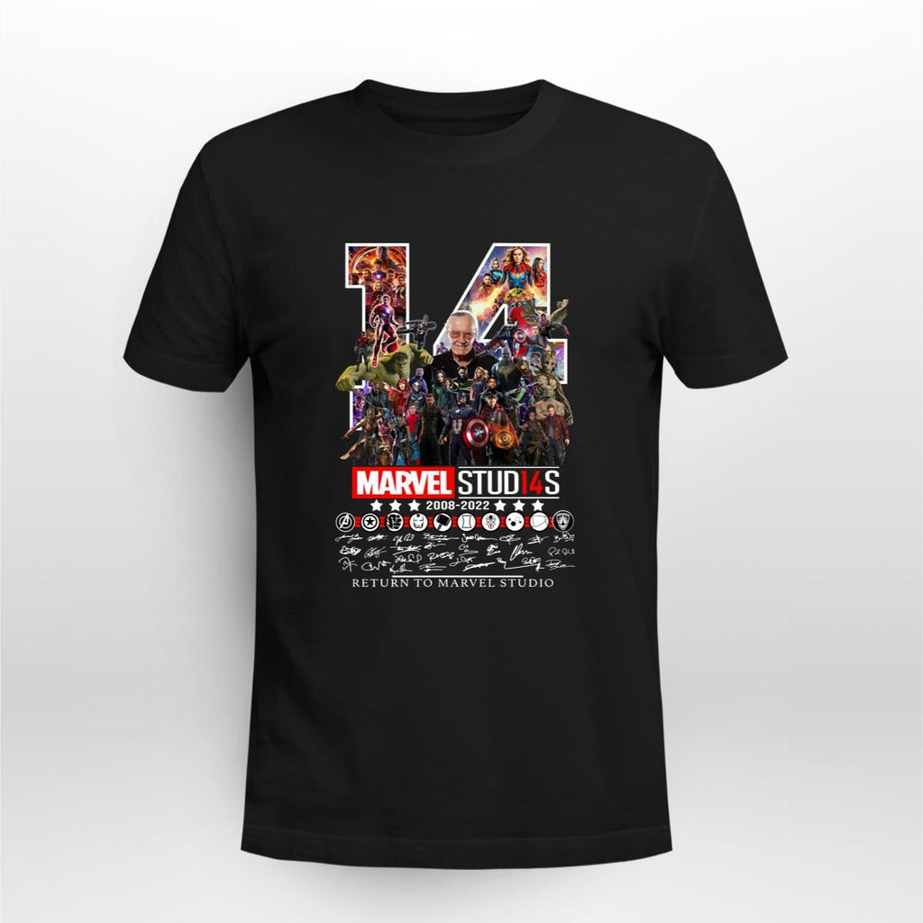 14 Years Marvel Studio 2008 2022 Return To Marvel Studio Signatures Shirt