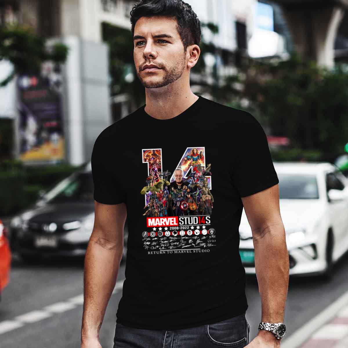 14 Years Marvel Studio 2008 2022 Return To Marvel Studio Signatures Shirt