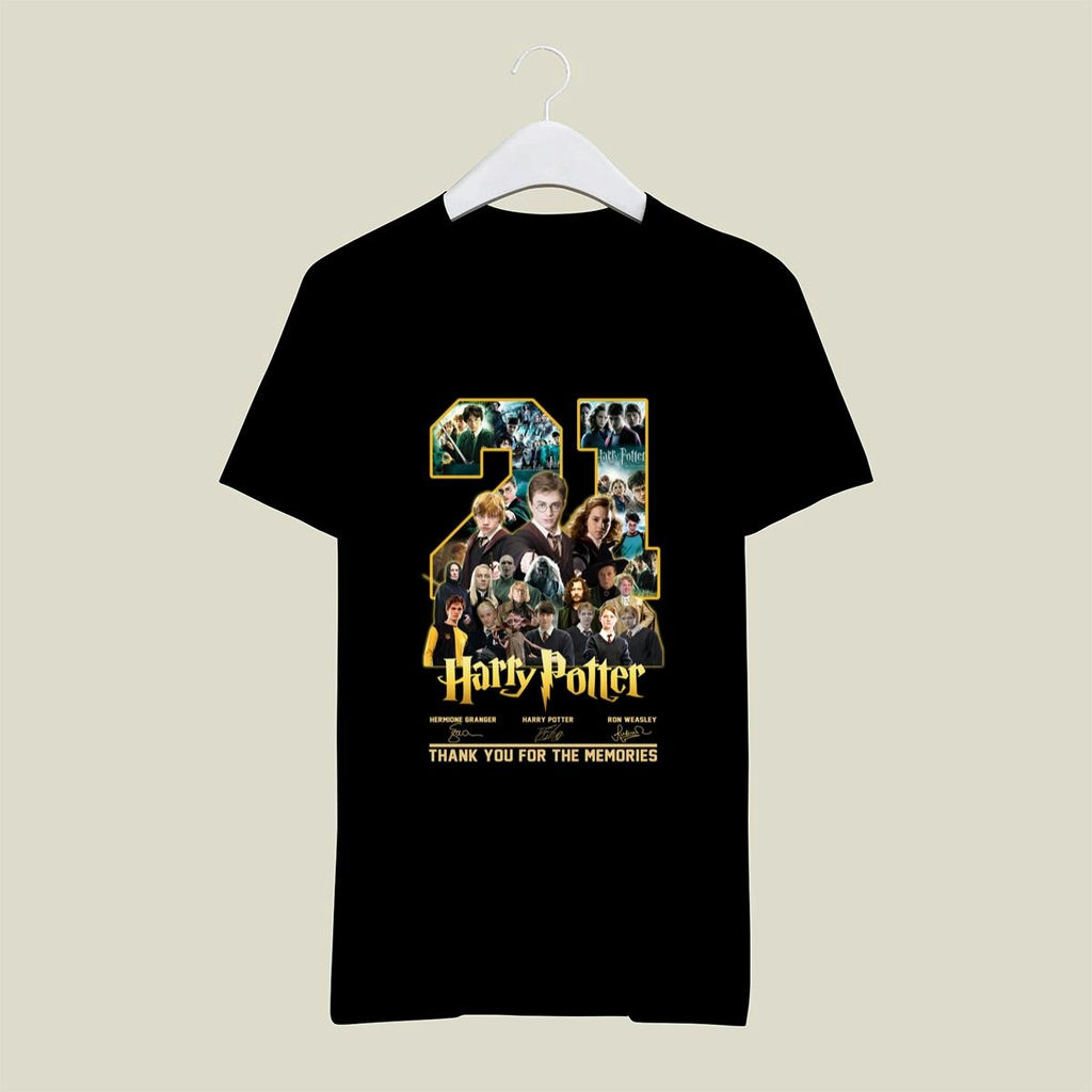 21 Harry Potter Thank You For The Memories Signatures Shirt