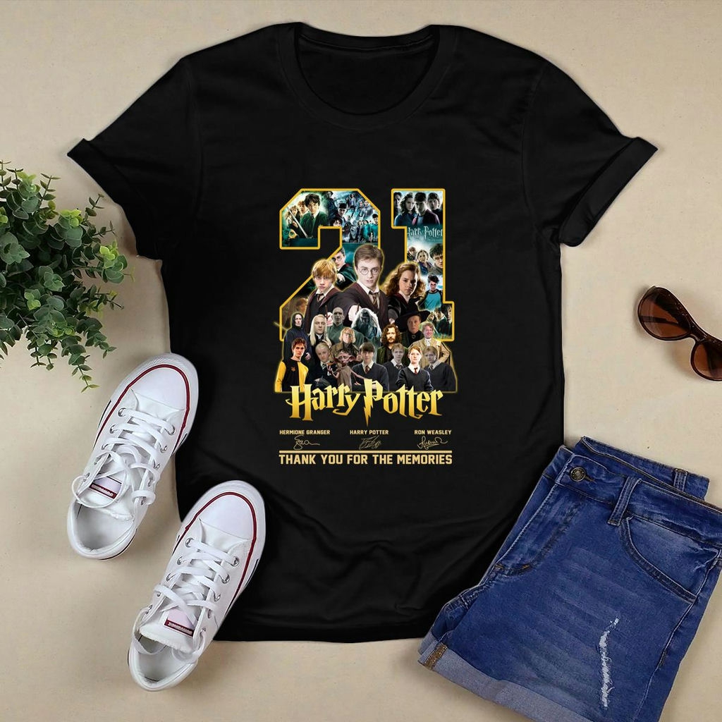 21 Harry Potter Thank You For The Memories Signatures Shirt