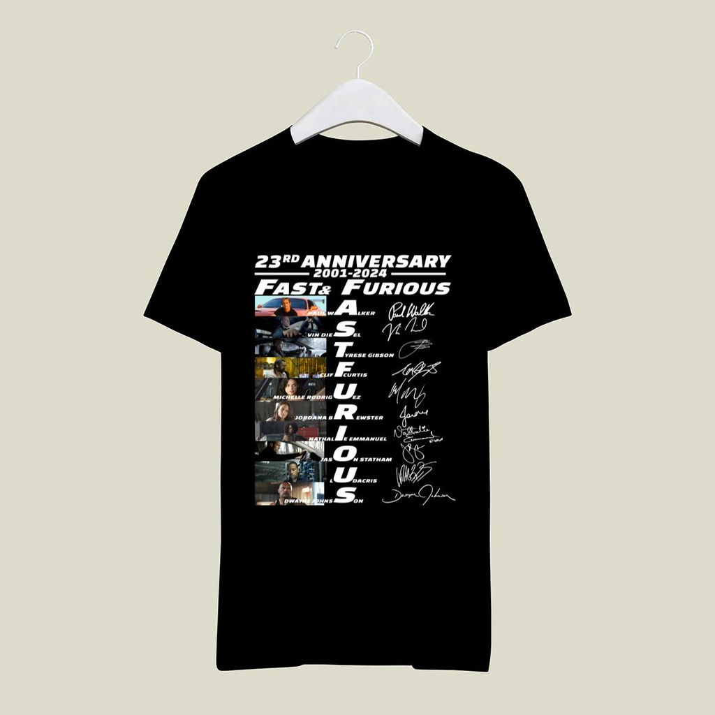 23rd Anniversary 2001 2023 Fast And Furious Signature Shirt