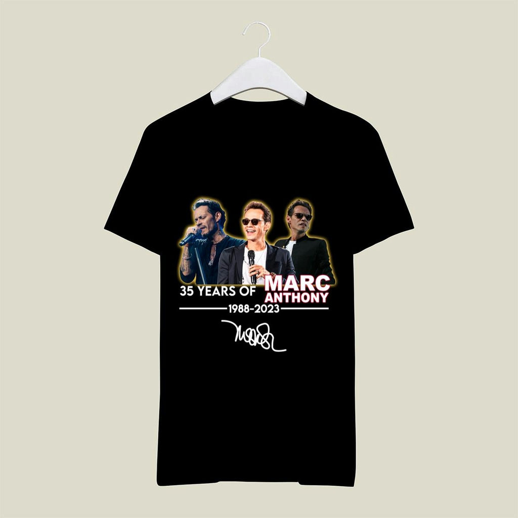 35 Years Of Marc Anthony 1988 2023 Signature T Shirt