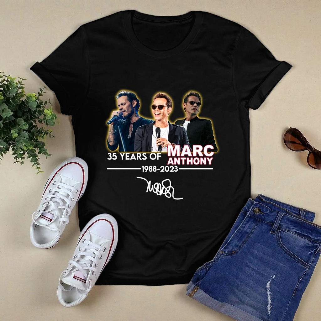 35 Years Of Marc Anthony 1988 2023 Signature T Shirt