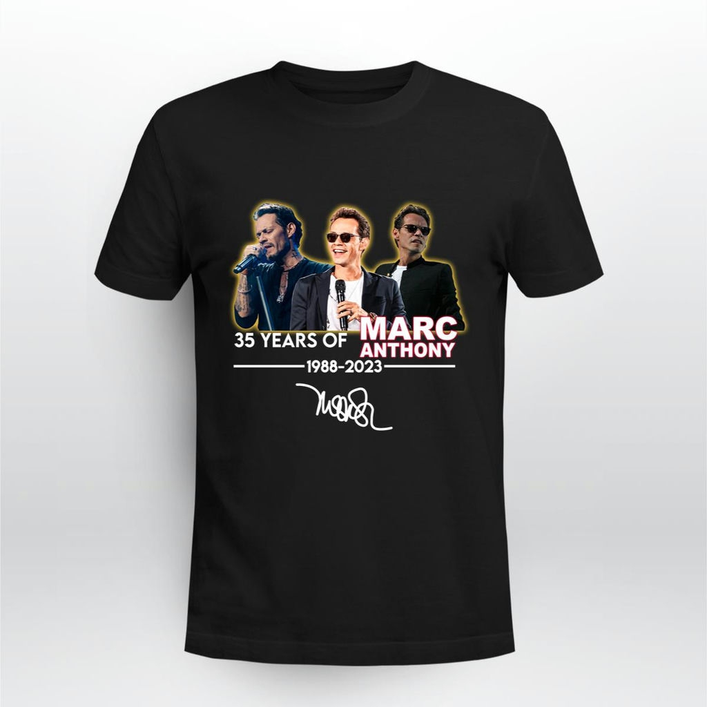 35 Years Of Marc Anthony 1988 2023 Signature T Shirt