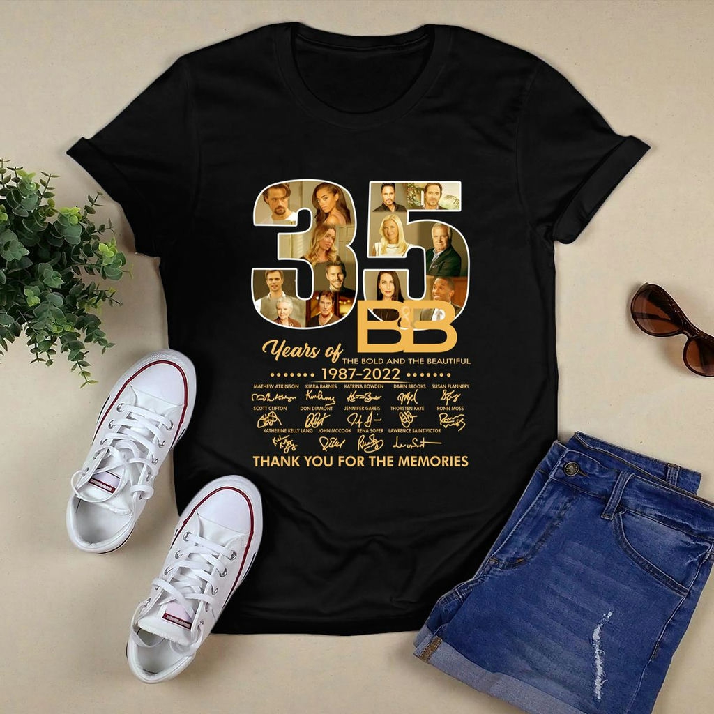 35 Years Of The Bold And The Beautiful 1997 2022 Thank You For The Memories Signature Shirt