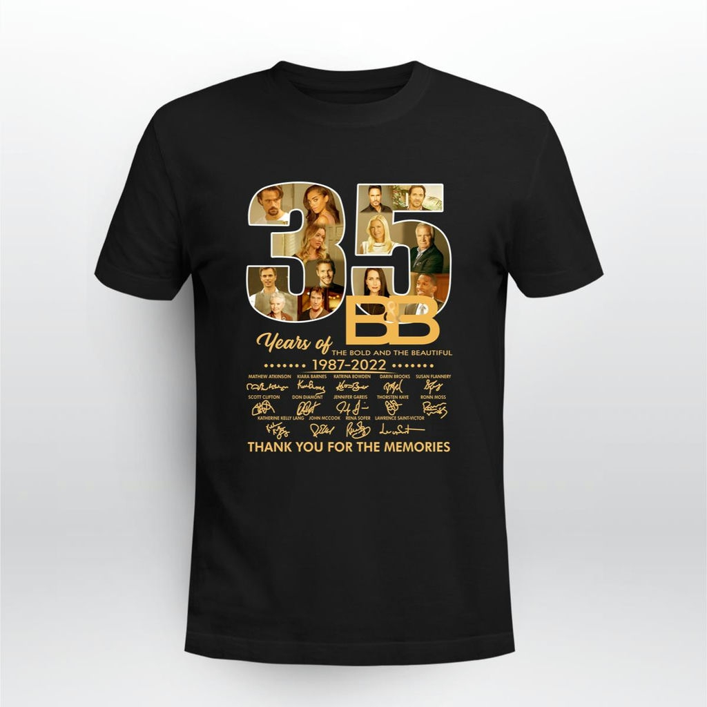 35 Years Of The Bold And The Beautiful 1997 2022 Thank You For The Memories Signature Shirt