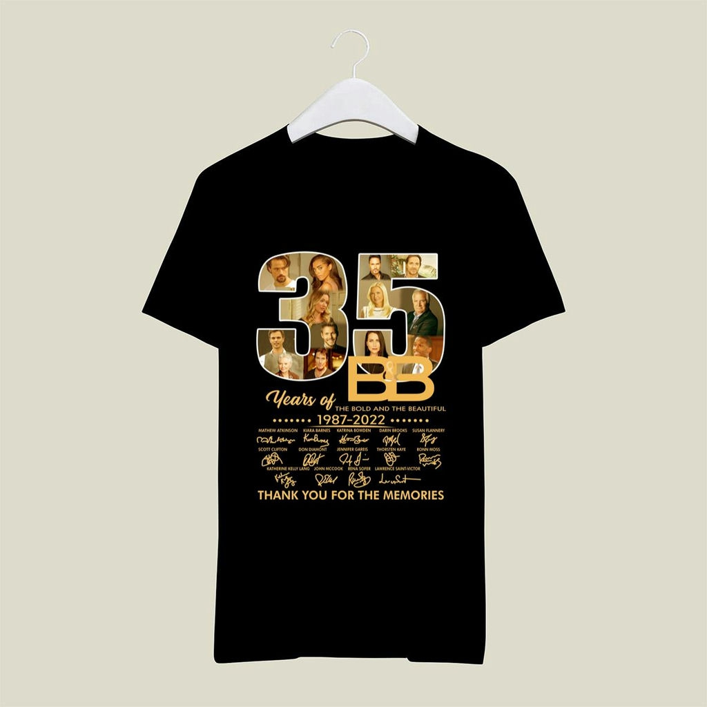 35 Years Of The Bold And The Beautiful 1997 2022 Thank You For The Memories Signature Shirt