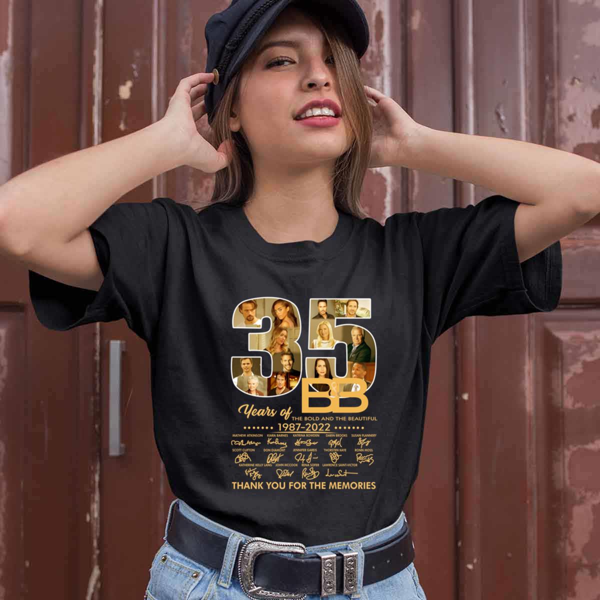 35 Years Of The Bold And The Beautiful 1997 2022 Thank You For The Memories Signature Shirt