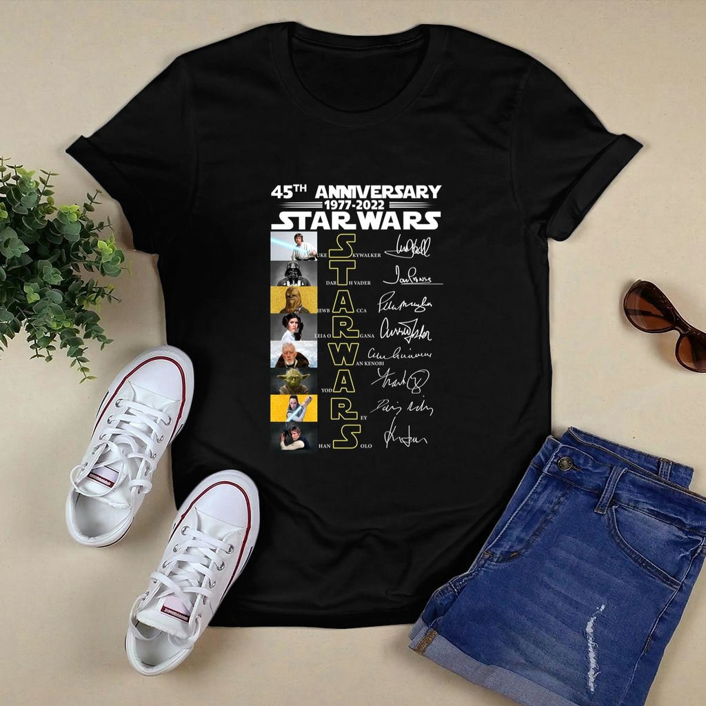 45th Anniversary 1977 2022 Star Wars Signatures Shirt