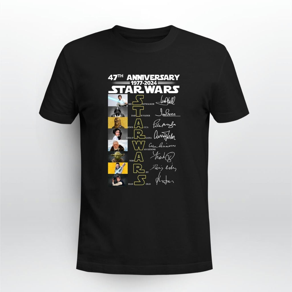 47th Anniversary 1977 2024 Star Wars Signatures Shirt