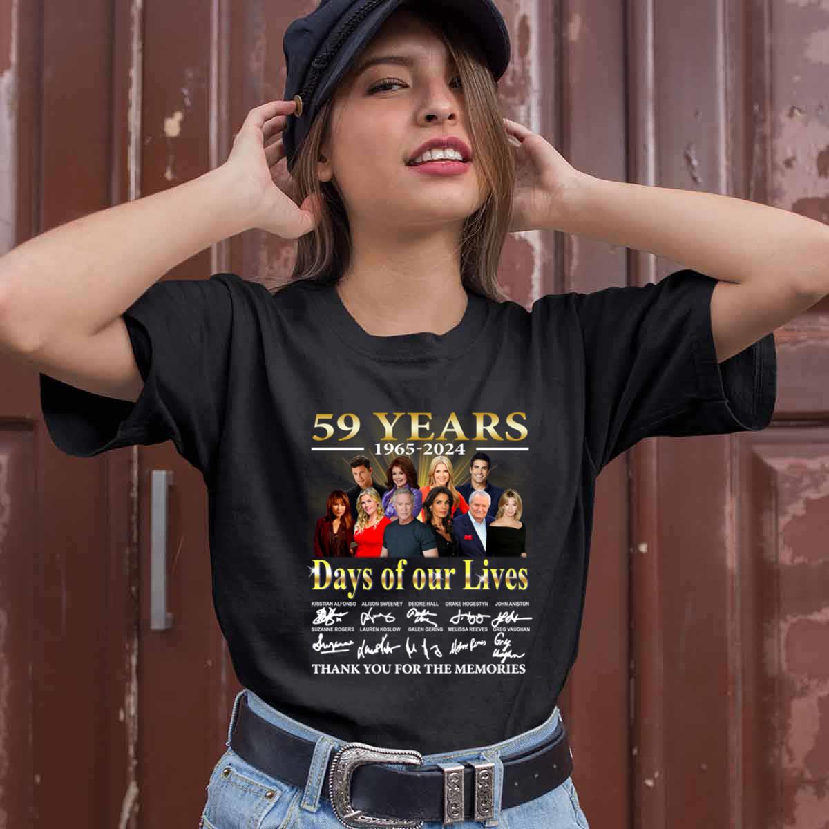 59 Years 1965 2024 Days Of Our Lives Thank You For The Memories Signatures Shirt