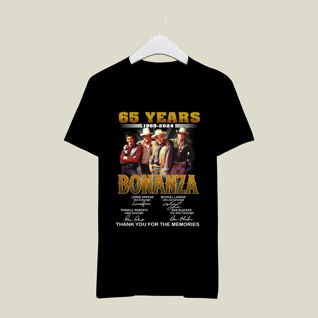 65 Years 1959 2024 Bonanza Signatures Thank You For The Memories Shirt