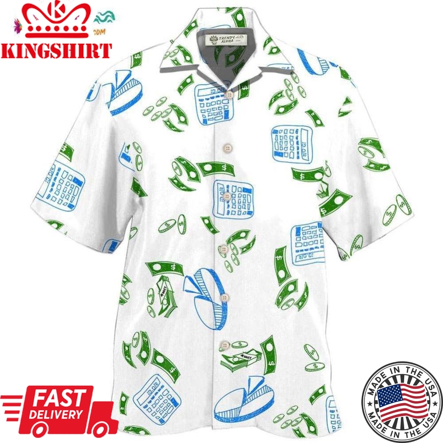 Accountant Money Chart Basic Hawaiian Shirt